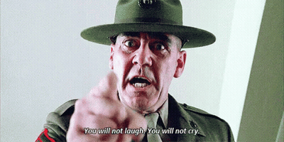 Military Man Saying You Will Not Laugh GIF
