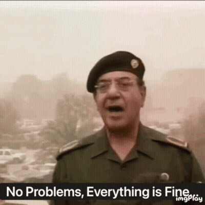 Military Man Says No Problems Everything Is Fine GIF