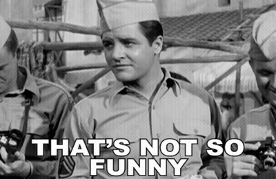 Military Man Says That's Not So Funny GIF