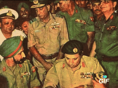 Military Men Gathered Around Man In Black Beret Saying Gif