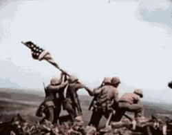 Military Mounting Flag GIF