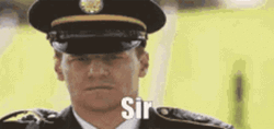 Military Salute Sir GIF