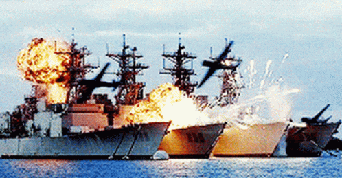 Military Ships With Number 111 GIF