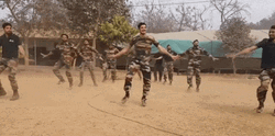 Military Troop Dance GIF