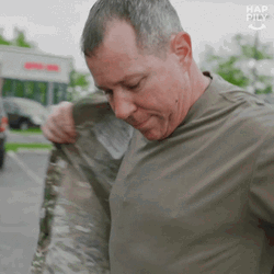 Military Uniform On GIF