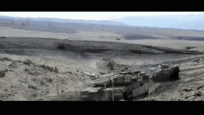 Military Vehicle With Number 11 GIF