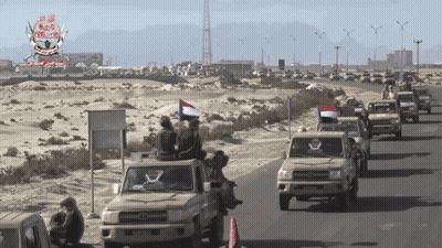 Military Vehicles Driving GIF