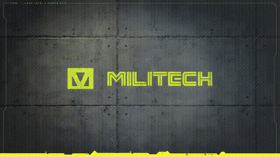 Militech On Blue Background GIF