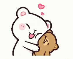 Milk And Mocha Bear Big Kiss GIF