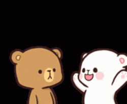 Milk And Mocha Bear Excited Embrace GIF