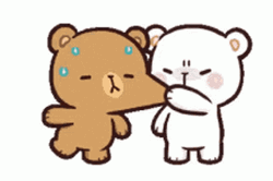 Milk And Mocha Bear Pinching Face GIF