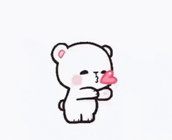 Milk And Mocha Blowing Kiss GIF