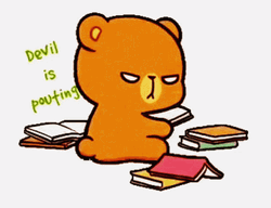 Milk And Mocha Devil Is Pouting  GIF