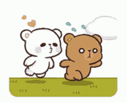 Milk And Mocha In A Hurry GIF