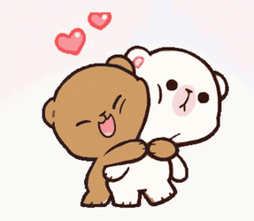Milk And Mocha Tight Hug Love GIF