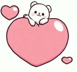 Milk Bear Heartbeat GIF