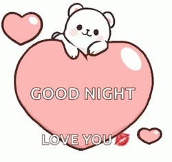 Milk Bear Love Dobranoc GIF