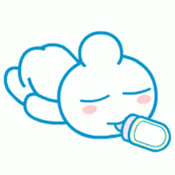 Milk Bottle Cute New Baby Bunny GIF