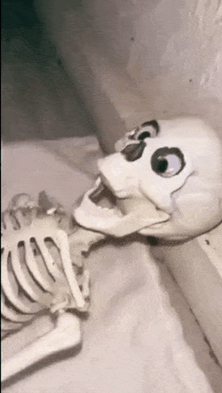 Milk Milk Skeleton GIF
