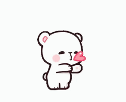 Milk Sending Kisses To Mocha GIF