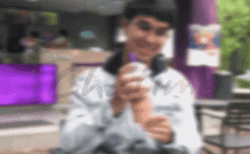 Milktea House Chatime Blurry Background Animated Logo GIF