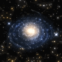 Milky Way Hypnosis Spiral Galaxy Stars  GIF