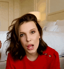 Millie Bobby Brown Best Friend Challenge GIF