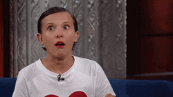 Millie Bobby Brown Shocked Reaction GIF