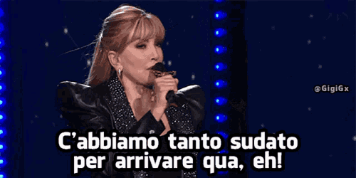 Milly Carlucci Sudato GIF