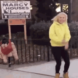 Milly Rock Dance Girl In Yellow Hoodie GIF