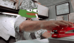 Milton Office Space Pepe The Frog Face Swap GIF