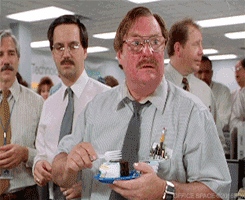 Milton Office Space Stephen Root Passing The Cake GIF