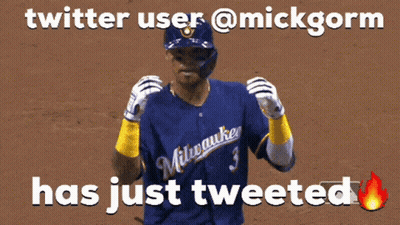 Milwaukee Baseball Player Celebrating Home Run GIF