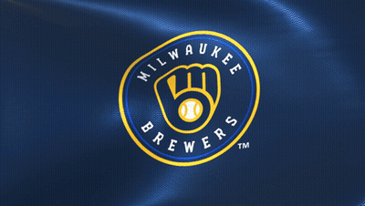 Milwaukee Brewers Logo On Blue GIF