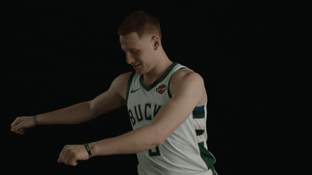 Milwaukee Bucks Donte DiVincenzo The Floss GIF