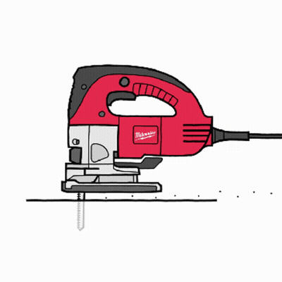 Milwaukee Jigsaw Drawing GIF