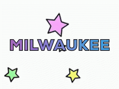Milwaukee Logo With Pink Star GIF