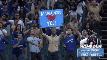 Milwaukee Loves Yelich  GIF