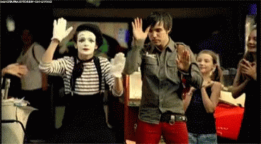 Mime Dancer With Children GIF