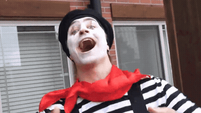Mime Making Funny Face GIF