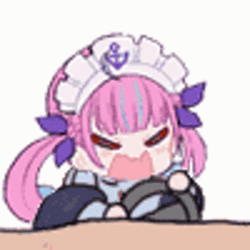 Minato Aqua Furious Driving GIF