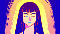 Mind Girl Galaxy GIF