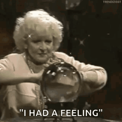 Mind Reader Betty White Crystal Ball GIF