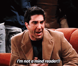 Mind Reader Ross Geller Friends GIF