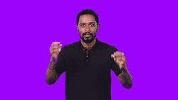 Mindblown Man In Violet Background GIF