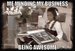 Minding My Business Chilling Vibing GIF