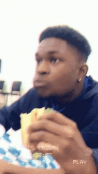 Minding My Business Eating GIF