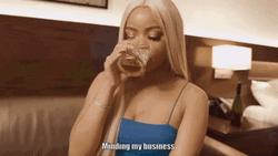 Minding My Business Hampson Nene GIF