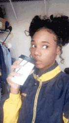 Minding My Business Side Eye GIF