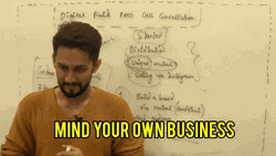 Minding My Business Thinking GIF